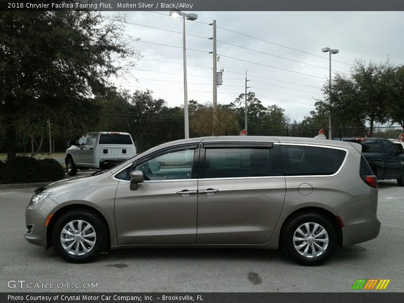 Molten Silver / Black/Alloy 2018 Chrysler Pacifica Touring Plus