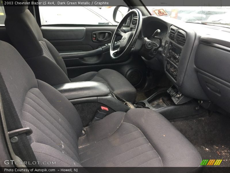 Dark Green Metallic / Graphite 2003 Chevrolet Blazer LS 4x4