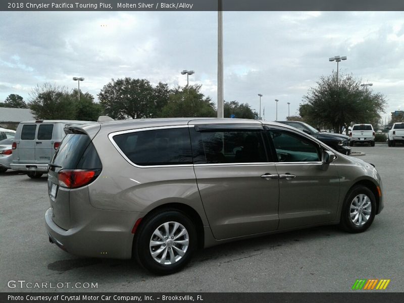 Molten Silver / Black/Alloy 2018 Chrysler Pacifica Touring Plus