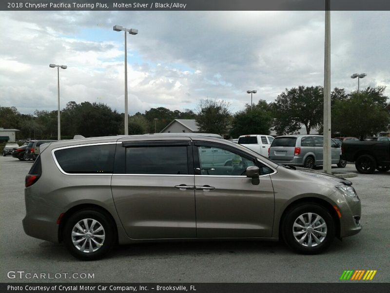 Molten Silver / Black/Alloy 2018 Chrysler Pacifica Touring Plus
