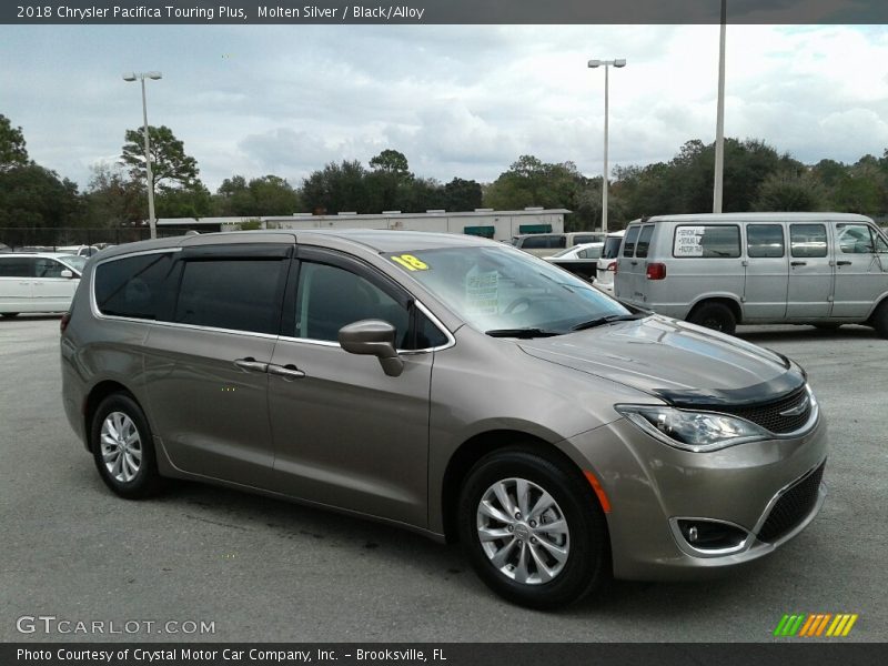 Molten Silver / Black/Alloy 2018 Chrysler Pacifica Touring Plus
