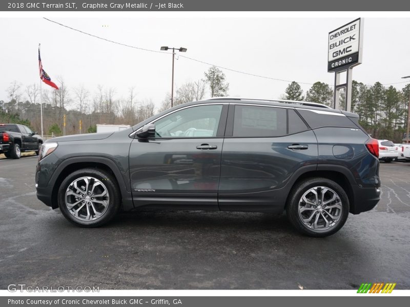 Graphite Gray Metallic / ­Jet Black 2018 GMC Terrain SLT