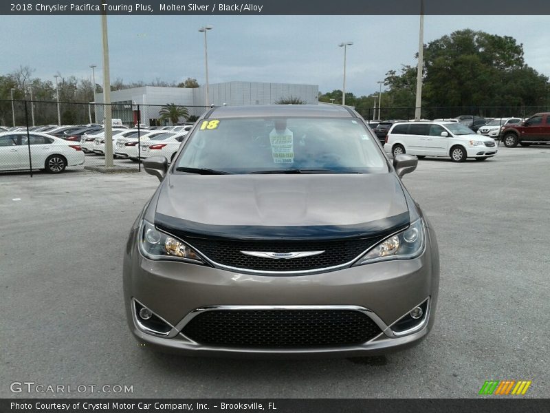 Molten Silver / Black/Alloy 2018 Chrysler Pacifica Touring Plus