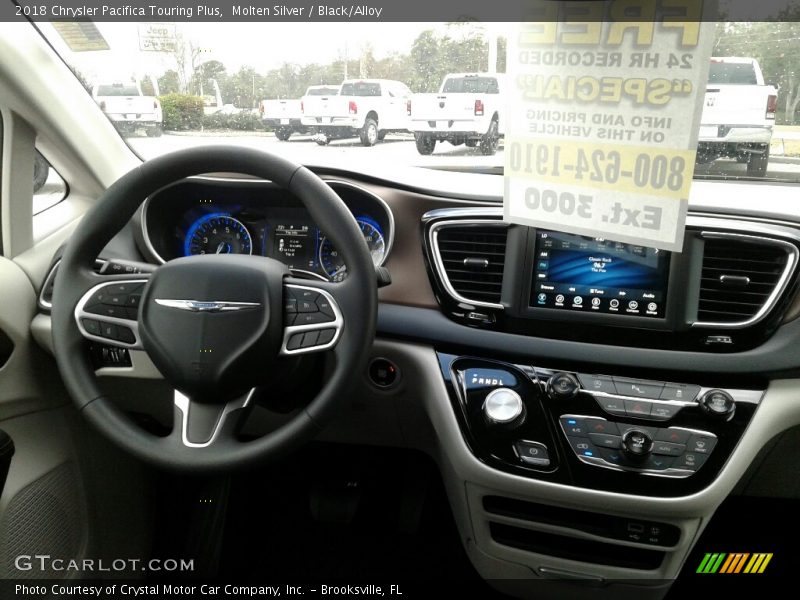 Molten Silver / Black/Alloy 2018 Chrysler Pacifica Touring Plus