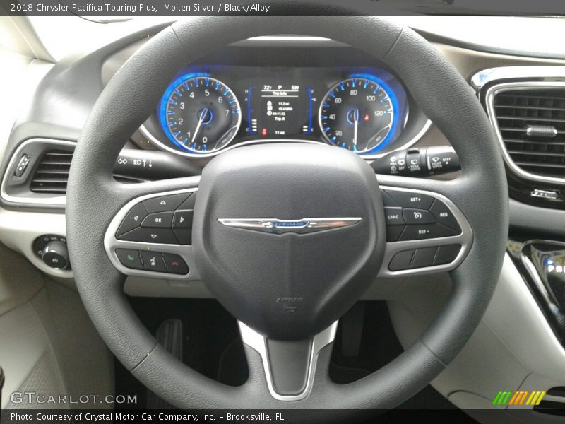 Molten Silver / Black/Alloy 2018 Chrysler Pacifica Touring Plus