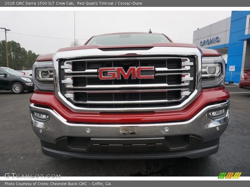 Red Quartz Tintcoat / Cocoa/­Dune 2018 GMC Sierra 1500 SLT Crew Cab