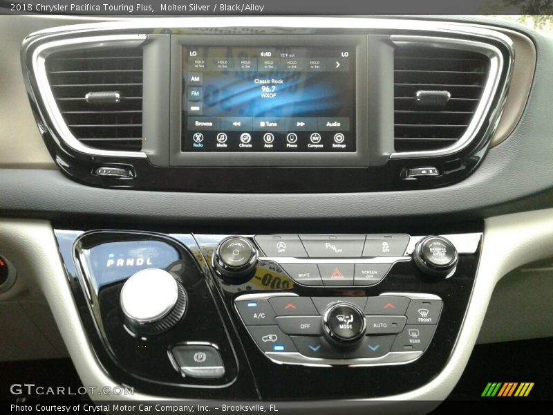 Molten Silver / Black/Alloy 2018 Chrysler Pacifica Touring Plus