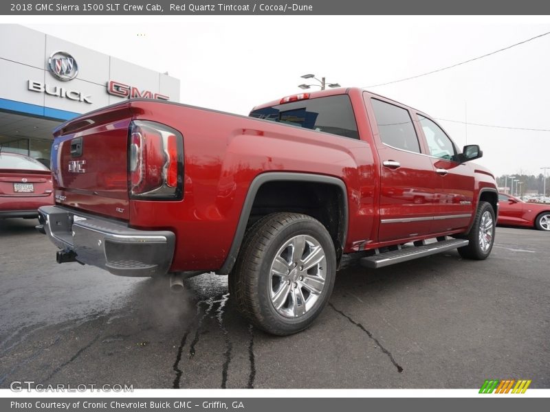 Red Quartz Tintcoat / Cocoa/­Dune 2018 GMC Sierra 1500 SLT Crew Cab