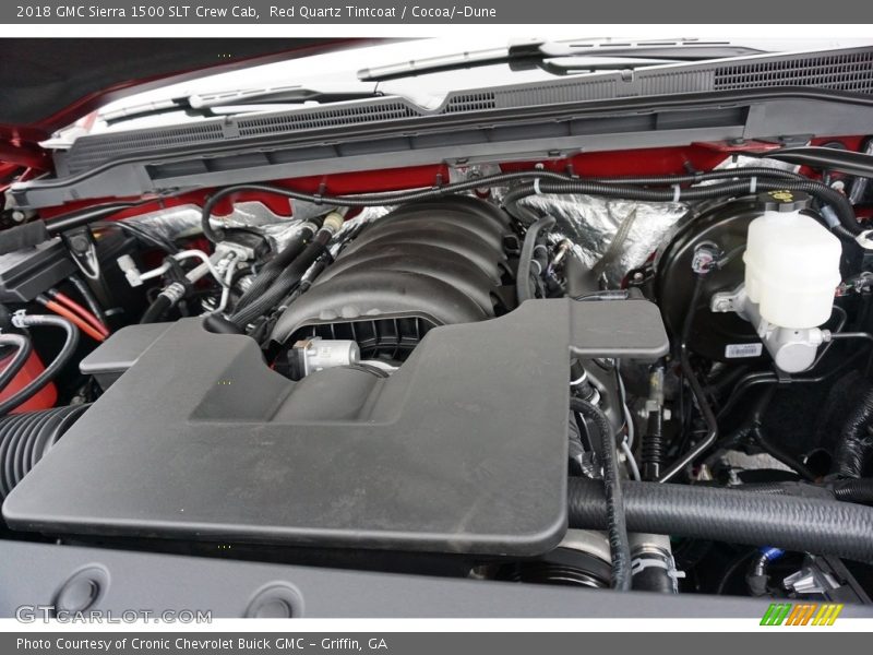 Red Quartz Tintcoat / Cocoa/­Dune 2018 GMC Sierra 1500 SLT Crew Cab