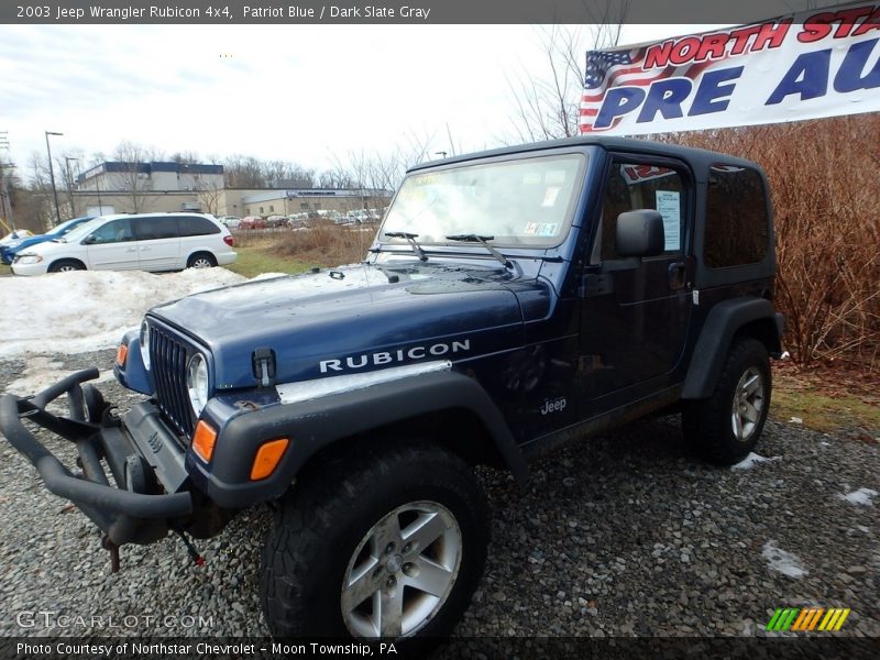 Patriot Blue / Dark Slate Gray 2003 Jeep Wrangler Rubicon 4x4