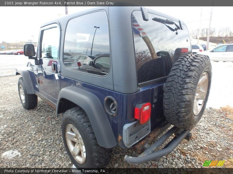 Patriot Blue / Dark Slate Gray 2003 Jeep Wrangler Rubicon 4x4