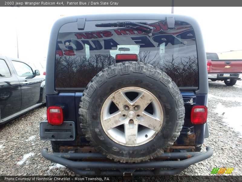 Patriot Blue / Dark Slate Gray 2003 Jeep Wrangler Rubicon 4x4