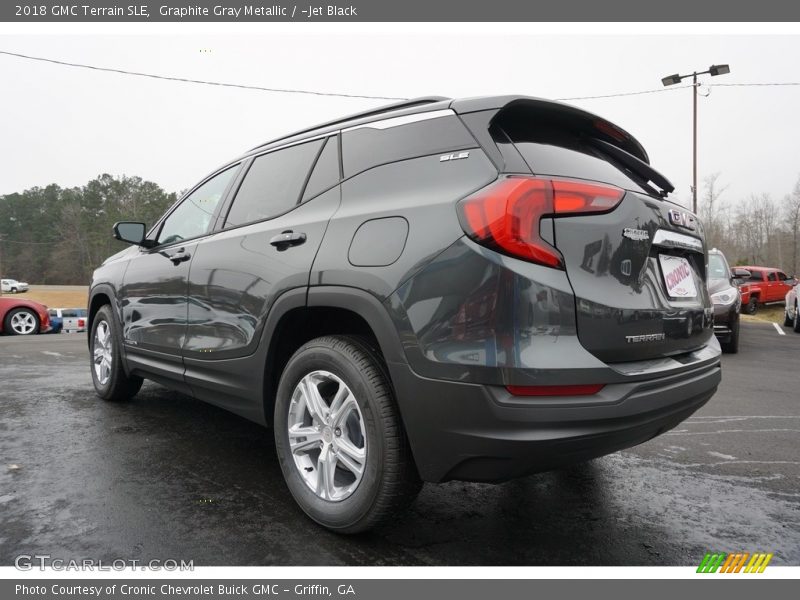 Graphite Gray Metallic / ­Jet Black 2018 GMC Terrain SLE