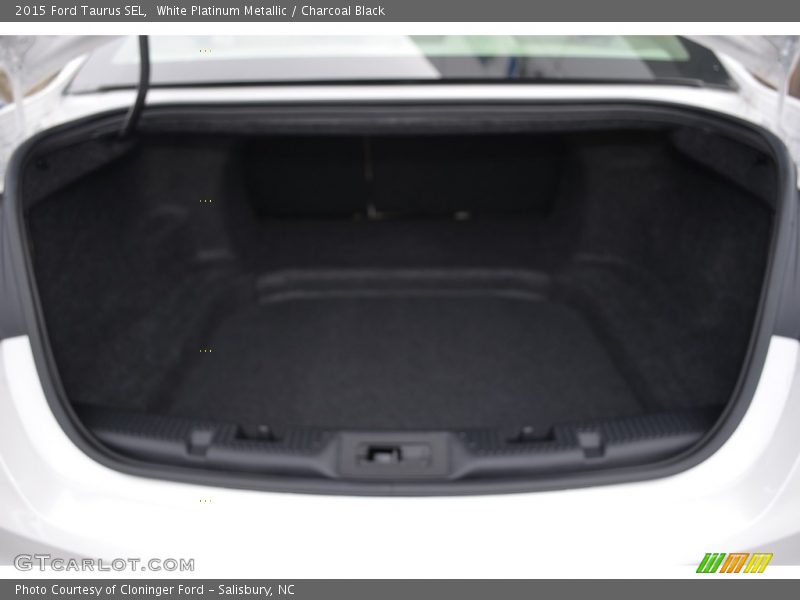 White Platinum Metallic / Charcoal Black 2015 Ford Taurus SEL