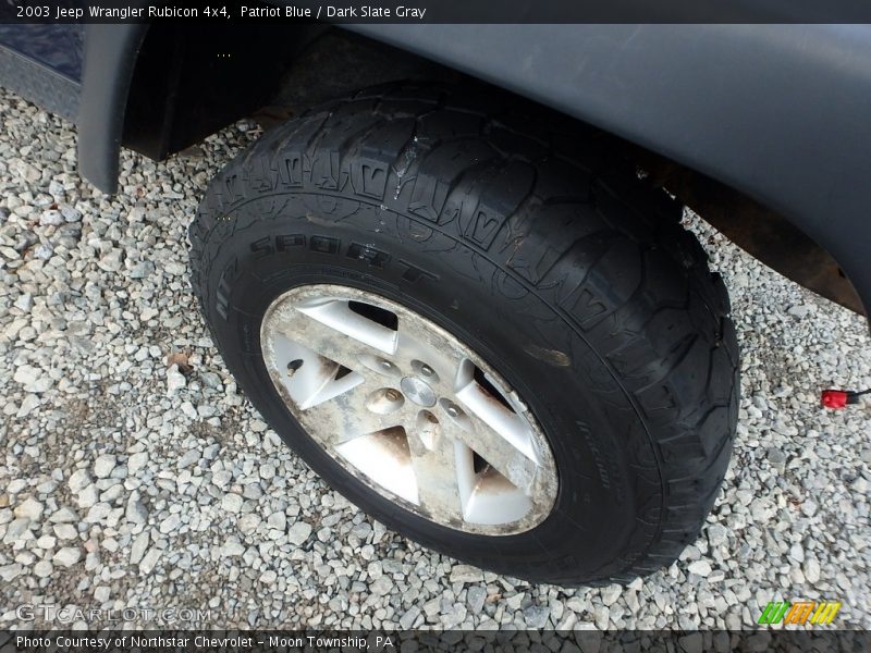Patriot Blue / Dark Slate Gray 2003 Jeep Wrangler Rubicon 4x4