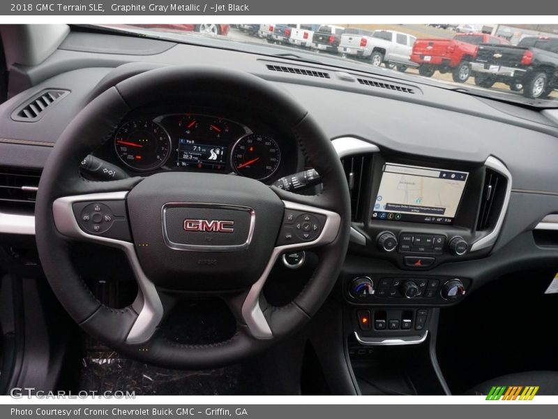 Graphite Gray Metallic / ­Jet Black 2018 GMC Terrain SLE