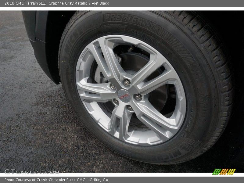 Graphite Gray Metallic / ­Jet Black 2018 GMC Terrain SLE