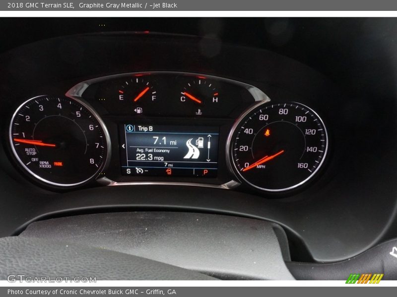 Graphite Gray Metallic / ­Jet Black 2018 GMC Terrain SLE