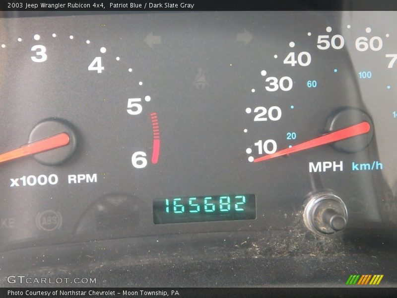 Patriot Blue / Dark Slate Gray 2003 Jeep Wrangler Rubicon 4x4