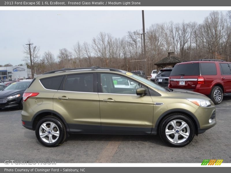 Frosted Glass Metallic / Medium Light Stone 2013 Ford Escape SE 1.6L EcoBoost