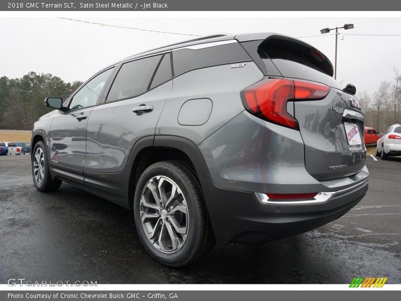 Satin Steel Metallic / ­Jet Black 2018 GMC Terrain SLT