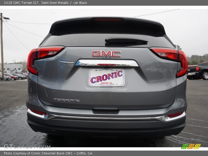 Satin Steel Metallic / ­Jet Black 2018 GMC Terrain SLT