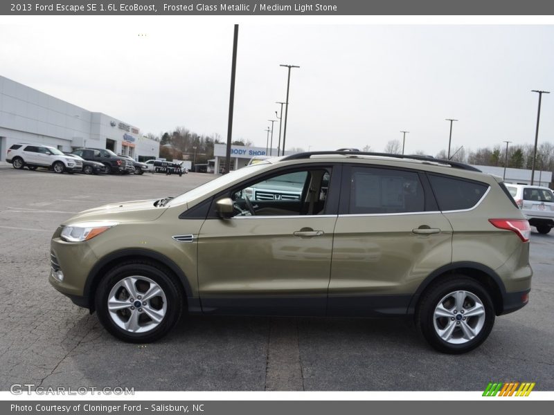 Frosted Glass Metallic / Medium Light Stone 2013 Ford Escape SE 1.6L EcoBoost