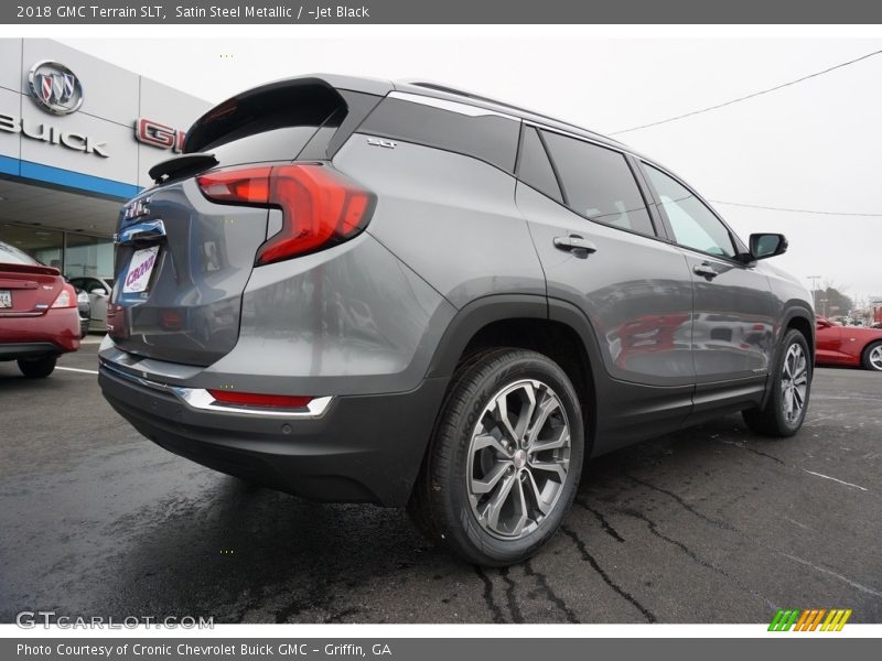 Satin Steel Metallic / ­Jet Black 2018 GMC Terrain SLT