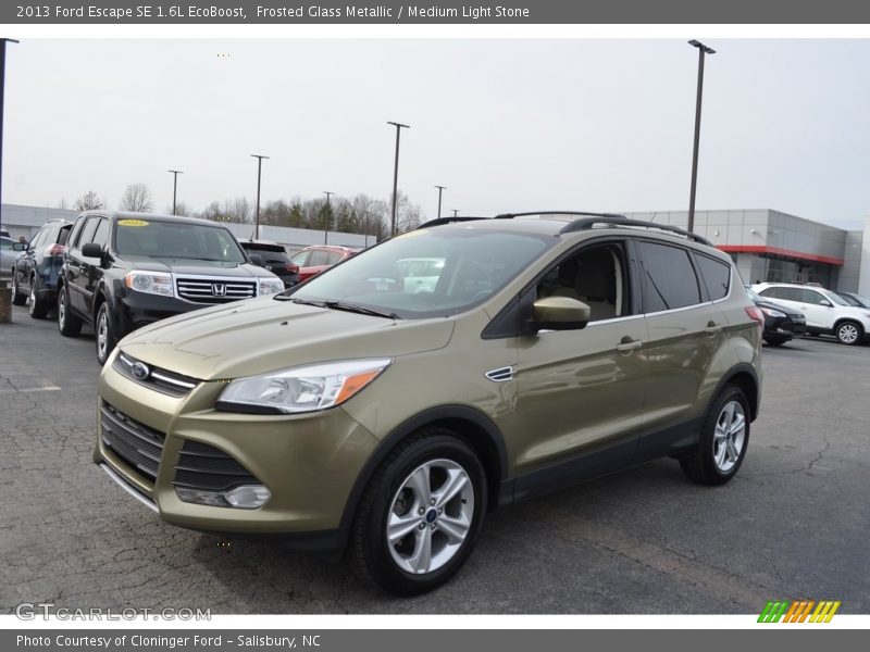 Frosted Glass Metallic / Medium Light Stone 2013 Ford Escape SE 1.6L EcoBoost