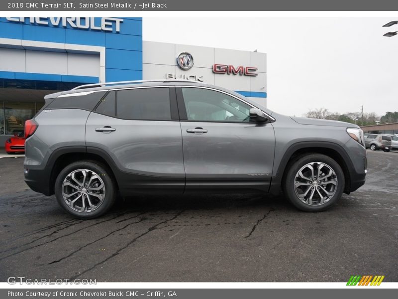 Satin Steel Metallic / ­Jet Black 2018 GMC Terrain SLT