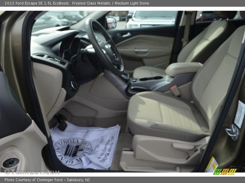 Frosted Glass Metallic / Medium Light Stone 2013 Ford Escape SE 1.6L EcoBoost
