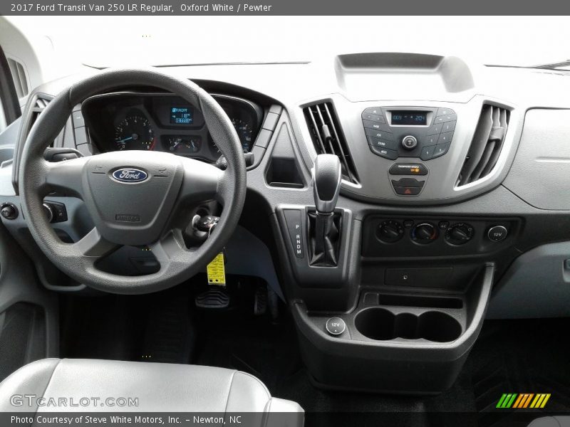 Oxford White / Pewter 2017 Ford Transit Van 250 LR Regular