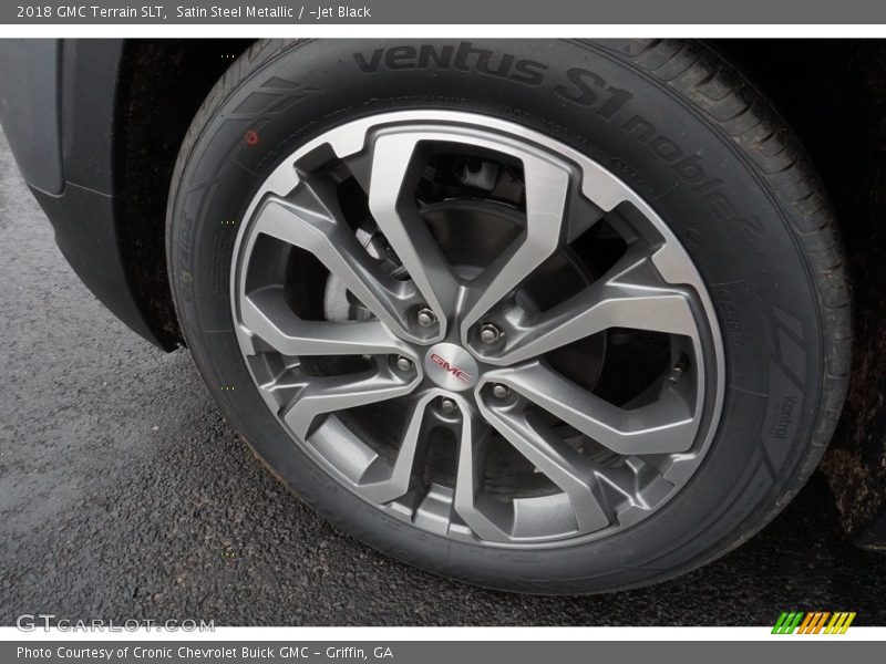 Satin Steel Metallic / ­Jet Black 2018 GMC Terrain SLT