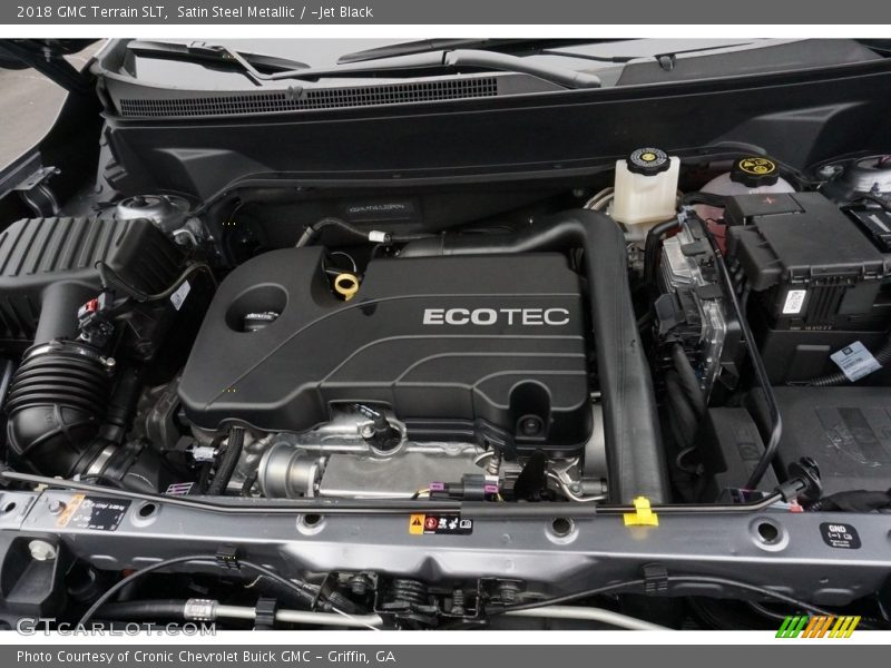 Satin Steel Metallic / ­Jet Black 2018 GMC Terrain SLT