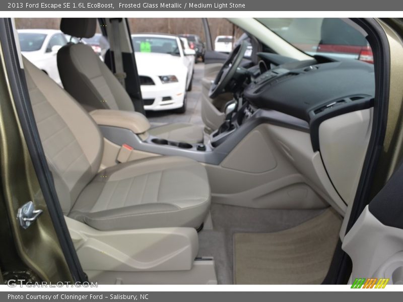 Frosted Glass Metallic / Medium Light Stone 2013 Ford Escape SE 1.6L EcoBoost