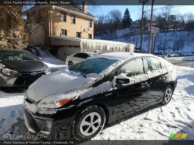 Black / Bisque 2014 Toyota Prius Four Hybrid