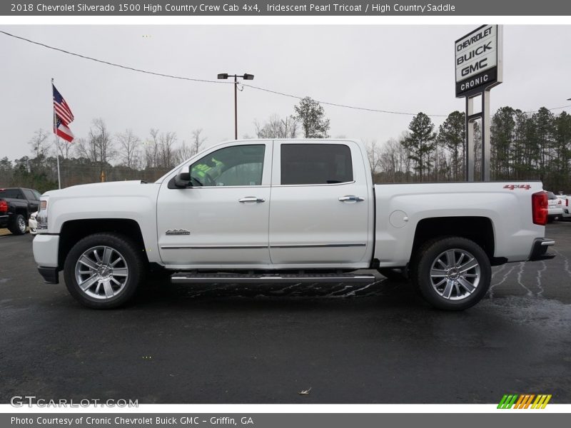 Iridescent Pearl Tricoat / High Country Saddle 2018 Chevrolet Silverado 1500 High Country Crew Cab 4x4