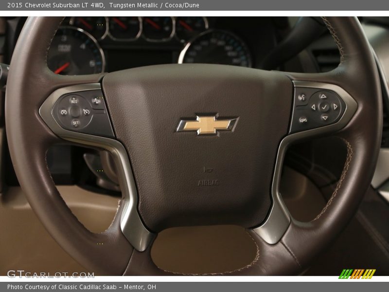 Tungsten Metallic / Cocoa/Dune 2015 Chevrolet Suburban LT 4WD