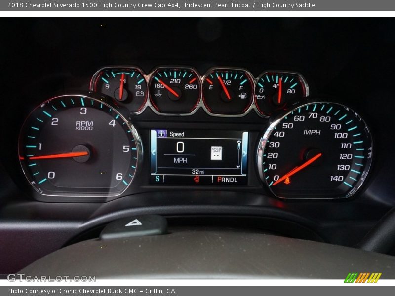 Iridescent Pearl Tricoat / High Country Saddle 2018 Chevrolet Silverado 1500 High Country Crew Cab 4x4