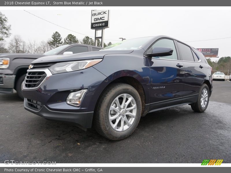 Storm Blue Metallic / Jet Black 2018 Chevrolet Equinox LT