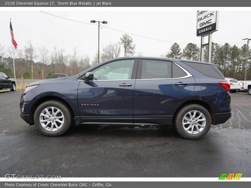 Storm Blue Metallic / Jet Black 2018 Chevrolet Equinox LT