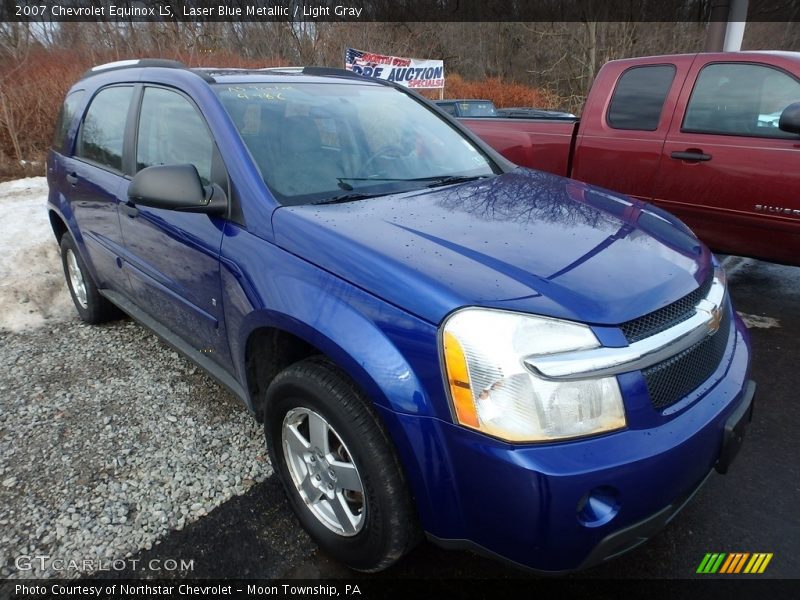 Laser Blue Metallic / Light Gray 2007 Chevrolet Equinox LS