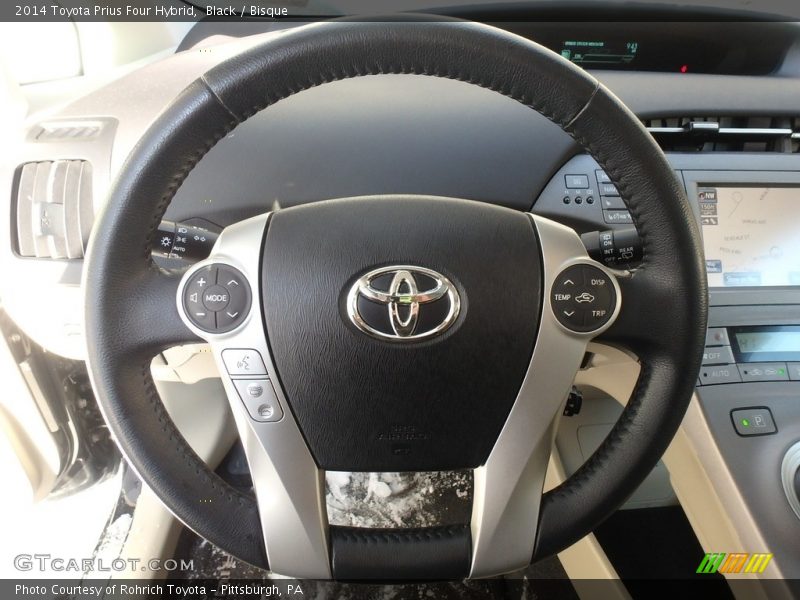 Black / Bisque 2014 Toyota Prius Four Hybrid