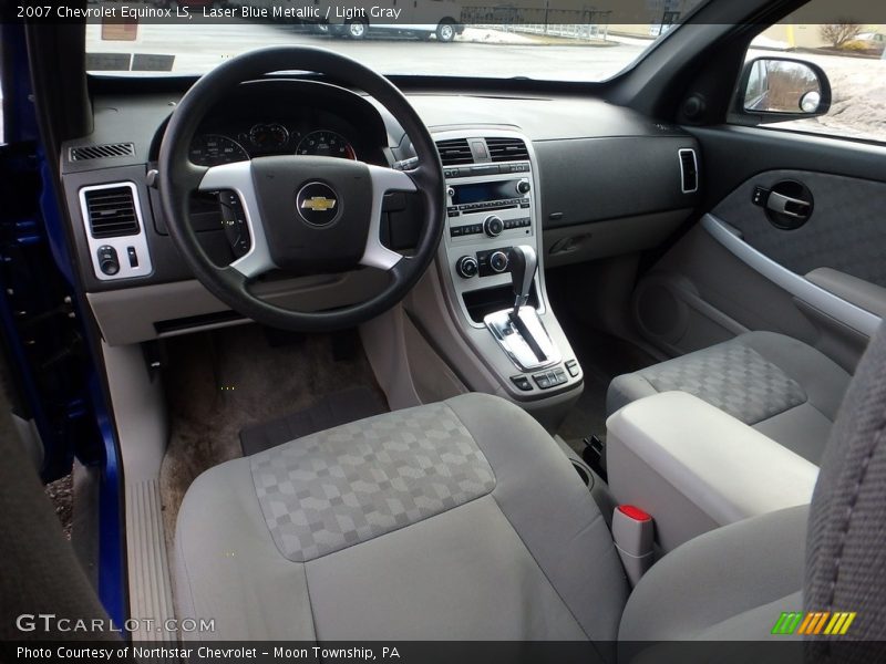 Laser Blue Metallic / Light Gray 2007 Chevrolet Equinox LS