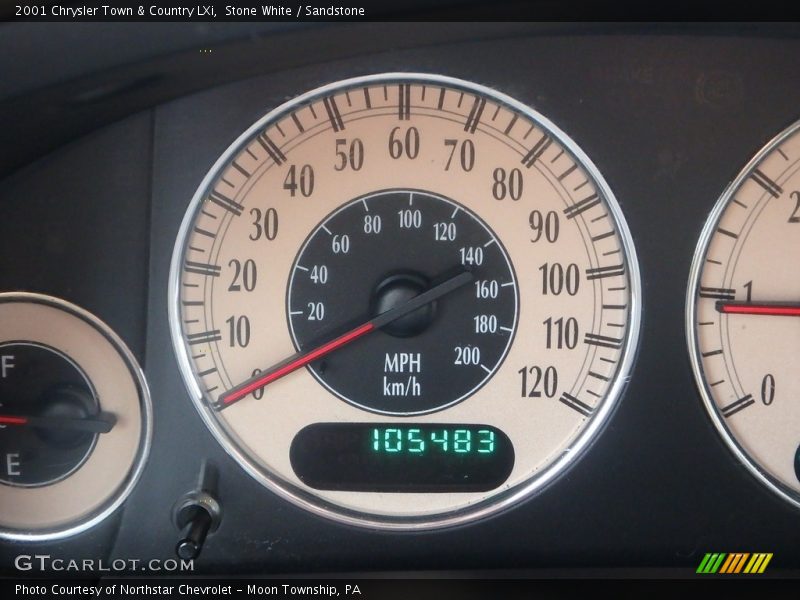 Stone White / Sandstone 2001 Chrysler Town & Country LXi