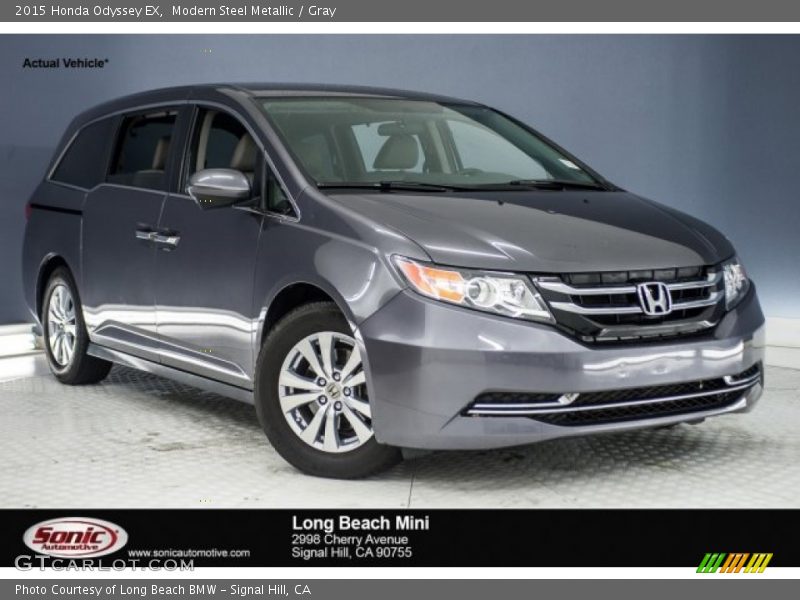 Modern Steel Metallic / Gray 2015 Honda Odyssey EX