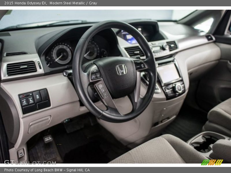 Modern Steel Metallic / Gray 2015 Honda Odyssey EX