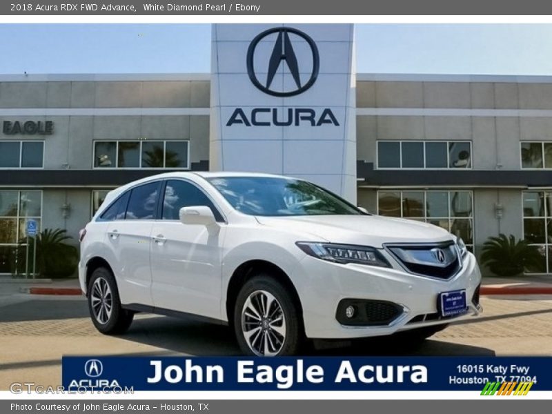 White Diamond Pearl / Ebony 2018 Acura RDX FWD Advance