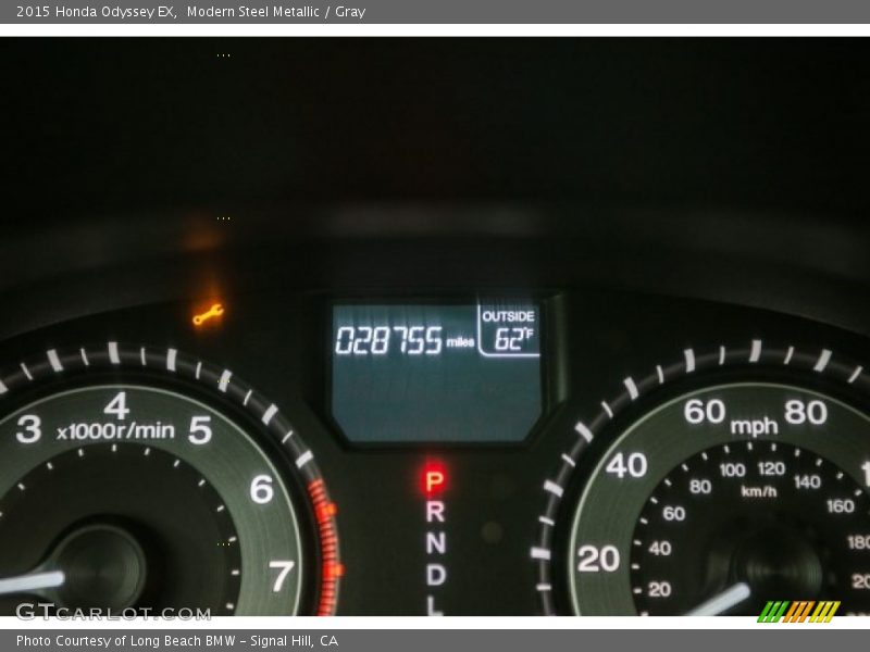 Modern Steel Metallic / Gray 2015 Honda Odyssey EX