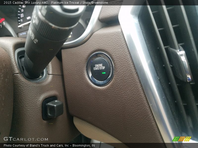 Platinum Ice Tricoat / Shale/Brownstone 2015 Cadillac SRX Luxury AWD